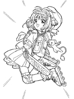 Cardcaptor Sakura Coloring Page